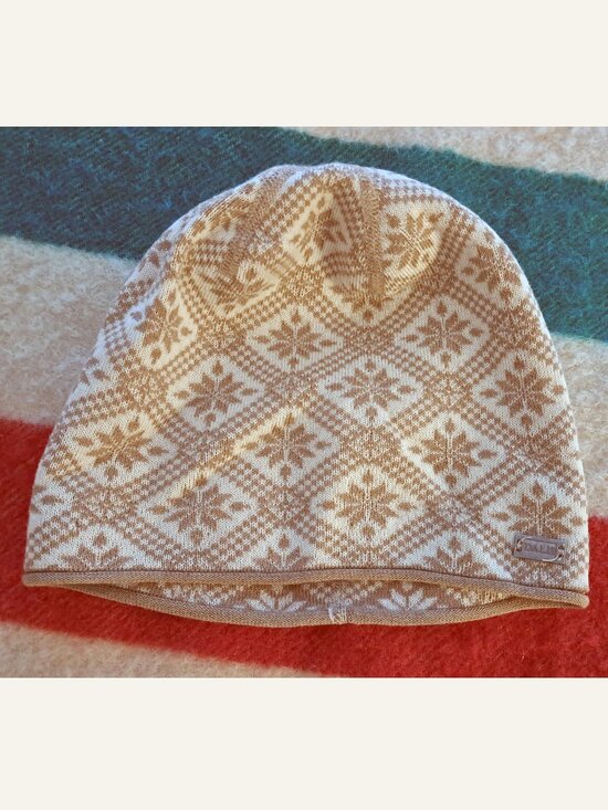 DALE OF NORWAY Wool Christiania Toque, OS, cream and white - Picture 2 of 5